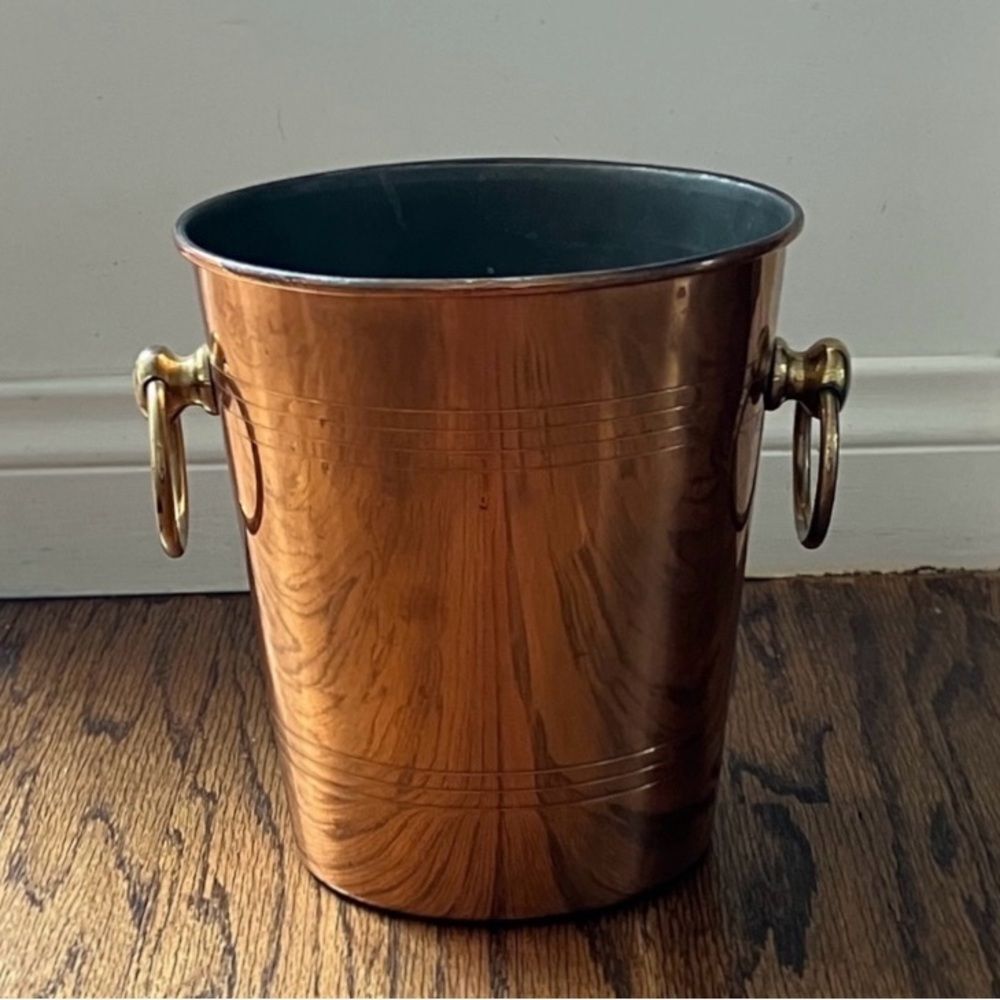 Vintage Copper Champagne Wine Ice Bucket